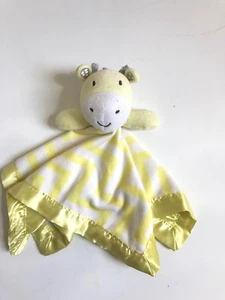 Circo Yellow Chevron Giraffe Plush Fleece Lovey Security Blanket Satin target - Picture 1 of 10