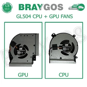 Fot Asus ROG Strix GL504 GL504GM GL504G GL504GS Laptop CPU & GPU Cooling Fans - Picture 1 of 5