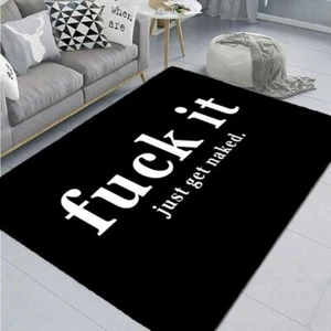 Get Naked Print Bathroom Mat Living Room Carpet Bedroom Kitchen Mat Hallway Rug - Picture 1 of 20