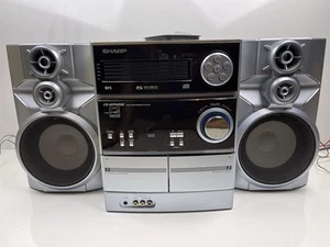 Sharp CD-MPX850 Component System Dual Cassett Player Recorder 5 CD W/Remote - Picture 1 of 13