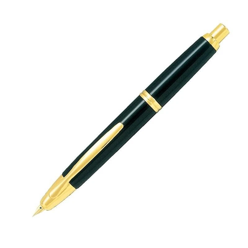 Pluma Estilográfica Pilot Vanishing Point Sin Tapa Oro 18K Plumín Negra FC-15SR-BF Japón Foto 1 de 4