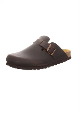 Natural Sense Herren Hausschuhe Clog Leder braun 1152534
