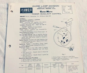 1960 Buick LeSabre Invicta Original GM Guide-Matic Service/Repair Info 60 NOS - Picture 1 of 8