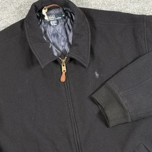 Chaqueta de bombardero de lana Polo Ralph Lauren para hombre 2XL cremallera completa acolchada forrada abrigo de invierno - Imagen 1 de 13