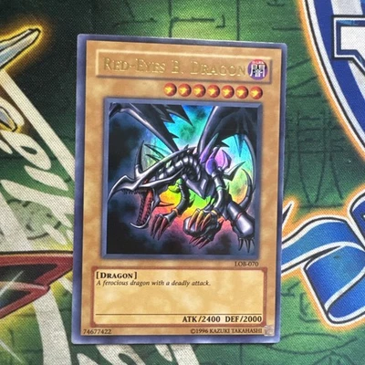 Yugioh! Red-Eyes B. Dragon LOB-070 Ultra Rare Unlimited VLP/NM - Image 1 of 3