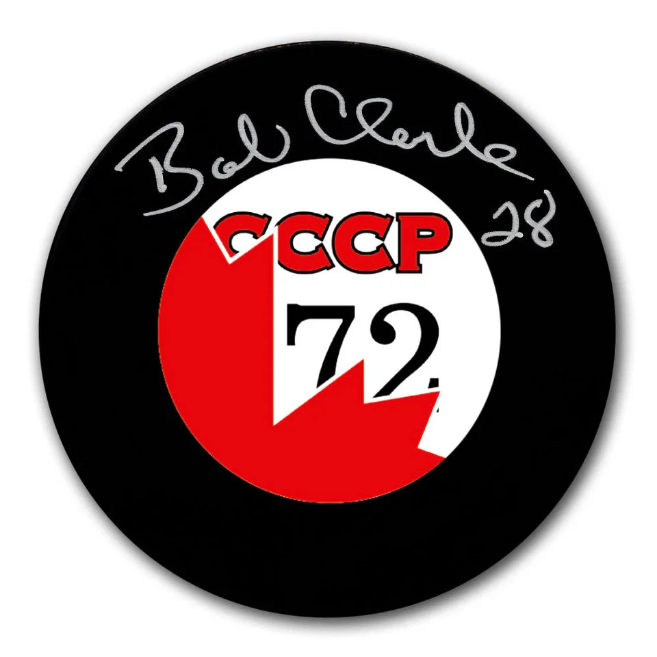 Bobby Clarke Team Canada 1972 Summit Series Autographed Puck Foto 1 de 1