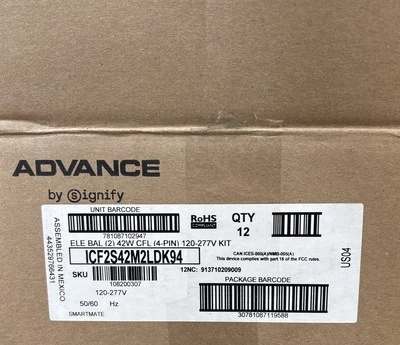 Philips Advance ICF2S42M2LD Ballast Pack Of 12 - Image 1 of 4