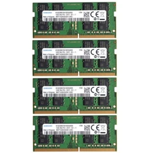 Samsung 64GB (4X16GB) DDR4 2400MHz PC4-19200 SODIMM Memory Ram M471A2K43CB1-CRC - Picture 1 of 3