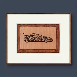Vögel & Tiere inspiriert Kalligraphie Kunst Gemälde Unikat Wand & Innenarchitektur - Bild 1 von 2