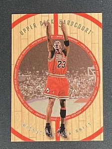 1998 UPPER DECK HARDCOURT Michael Jordan Chicago Bulls 23-G 23-A Wood Card - Picture 1 of 3