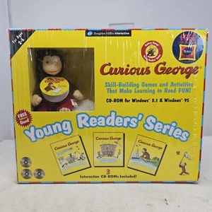 VTG Software Curious George Early Learning Adventure CD's For Windows 3.1 & 95 - Picture 1 of 11