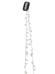 Tassel Hair Chain Glitter Silver Moon Star Tassel Hair Accessories Elegant Cr... - Picture 1 of 6