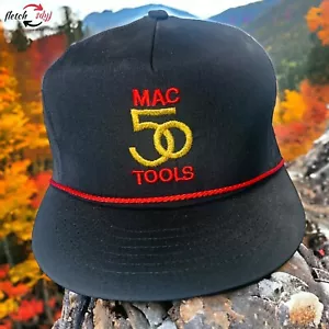 ¡NUEVO! Mac Tools 50 Años Negro Snapback Gorra Camionero Mecánico Técnico - Imagen 1 de 8