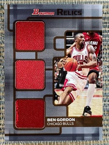 Ben Gordon 2007-08 Bowman Draft Picks & Stars Relics #BR-BG /50 Triple Bronze - Picture 1 of 2