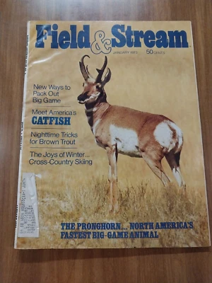 Vintage-  Field & Stream - January 1973 - Image 1 of 3