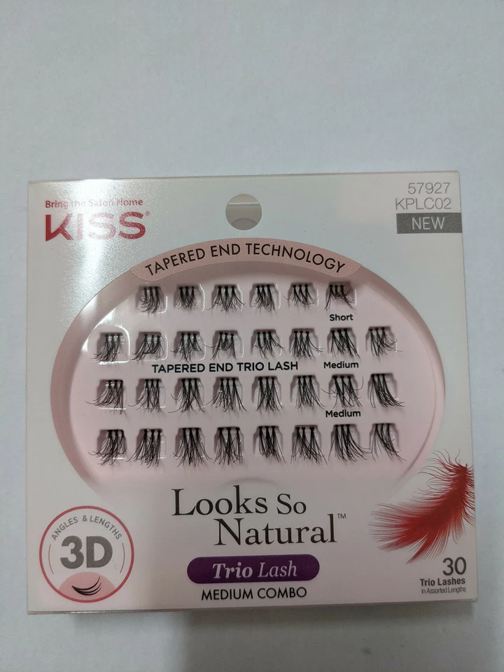 Kiss Ever EZ Trio Lashes Medium Combo 30 EA 2pk