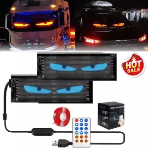 2PCS Devil Eyes Light for Cars Car Window Flexible LED Display Screen Panel - Picture 1 of 17