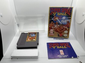 Super Spike V'Ball VolleyBall (NES) Nintendo - CIB - con funda protectora de pl&aacute;stico