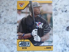 Pirates J.J. Davis Signed Autographed 2002 Upper Deck 40 Man Mint
