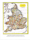 England And Wales 1830 Thomas Moule County Map 1994 Reprint 8.5" x 11.25"