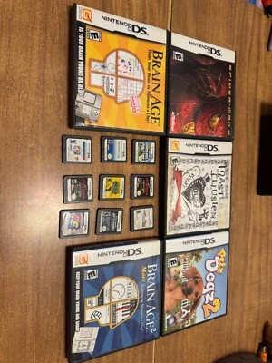 Lote de 14 videogames Nintendo DS Brain Age, Spiderman, Metroid, SMB Mario, mais - Imagem 1 de 4