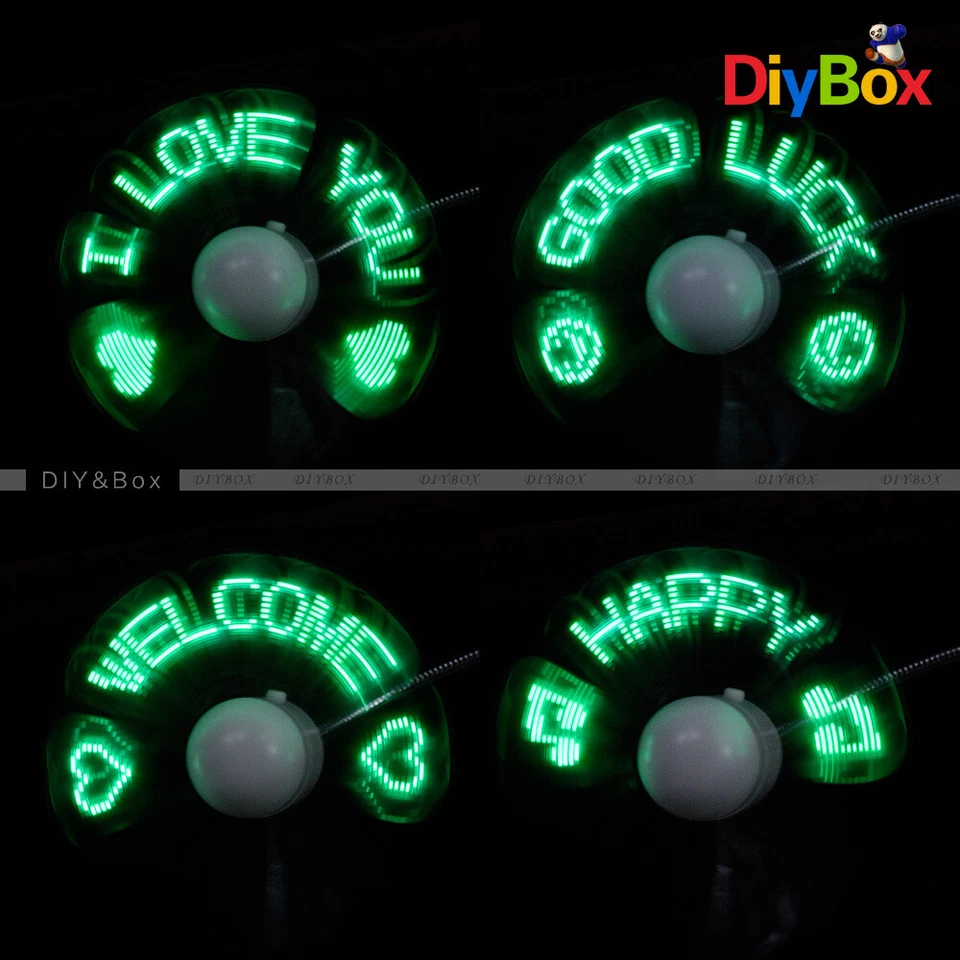 USB 2.0 LED Flexible Gooseneck USB Desk Mini Fan Portable Gadget - Image 1 of 1