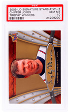 2009 Upper Deck #TW5 Chipper Jones Auto Stars Trophy Winners PSA 10