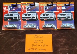 LOT OF (4) 2021 MATCHBOX BMW M5 POLICE GLOBAL SERIES #MBPC004 - Picture 1 of 5