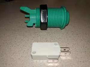 Grün Suzo Happ Arcade-Taste mit E-Schalter 50g Kraft Mikroschalter 0,250 Stecker - Bild 1 von 3