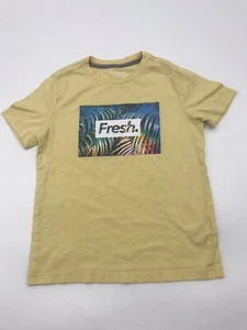 Old Navy T-Shirt Youth Boy Small 6-7 Yellow Graphic Print …#15893 - Picture 1 of 7