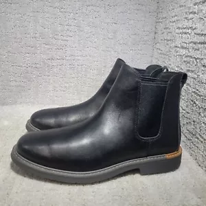 Cole Haan Go-To Herren Größe 10W Schwarz Leder Mandelförmige Spitze Chelsea Stiefel C36531 - Bild 1 von 12