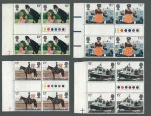 GB QEII SG 1100-1103 SET AMPEL 4ER BLOCK POLIZEI 150 JAHRE 1979 POSTFRISCH MNH - Bild 1 von 5