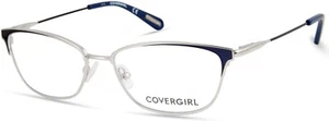 COVERGIRL CG0555 Blue and Silver 090 Metal Optical Eyeglasses Frame 54-16-140 AB - Picture 1 of 1
