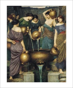 Oil Painting repro John William Waterhouse The Danaides - Picture 1 of 1
