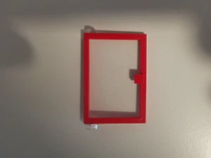 LEGO CITY "Tür mit Scheibe" rot,Haus,Gebäude,Wohnhaus,Zubehör,Ersatzteil - Bild 1 von 1