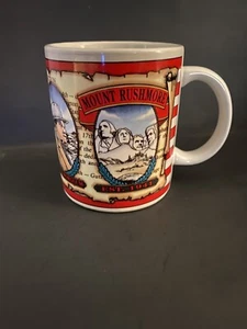 Taza de café de cerámica Mount Rushmore Construction Black Hills Flag South Dakota - Imagen 1 de 5