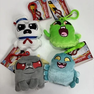 Ghostbusters Key Chains Complete Set Of 4 Plush Slimmer Stay Puff Muncher New - Picture 1 of 10