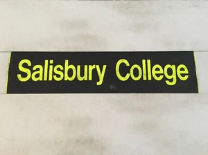 Salisbury Destination Bus Blind 31"- Salisbury College - Picture 1 of 1