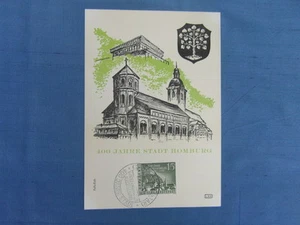 FDC / KARTE MAXIMUM KARTE: 400 JAHRE STADT HOMBURG SAARLAND 1958  - Bild 1 von 1