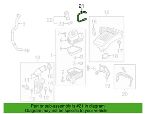 Manguera de ventilación positiva (PCV) negra OEM GM piezas originales 12619363 - Imagen 1 de 6