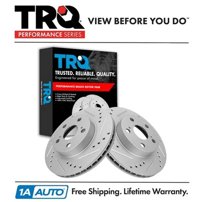 Conjunto de rotores de freio dianteiro TRQ para Toyota Prius 2004-2009 - Imagem 1 de 4