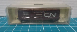 MODEL POWER N SCALE FREIGHT CARS CN Boxcar Reddish Brown 123175 - Picture 1 of 2