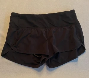 Lululemon Speed Up Shorts Women’s 6 Brief Lined Running Gym Workout Black # - Picture 1 of 10