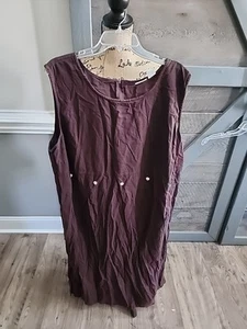 Studio C Plus Womens Dress Size 26w Brown Casual - Picture 1 of 6