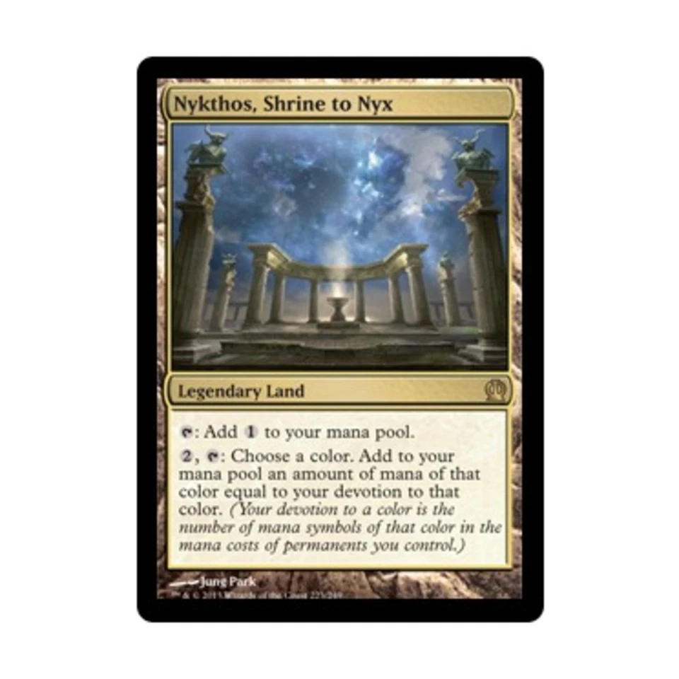 WOTC MtG Theros Nykthos, Shrine to Nyx (R) (Foil) EX - Image 1 of 1