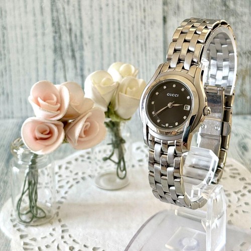 Orologio GUCCI 5500L usat neroa don 11Pteria batteriata