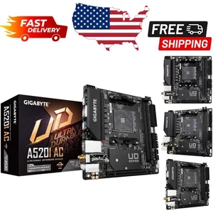 Gigabyte A520I AC Mini-ITX Motherboard for 3rd Gen AMD Ryzen - Gaming Power - Picture 1 of 7