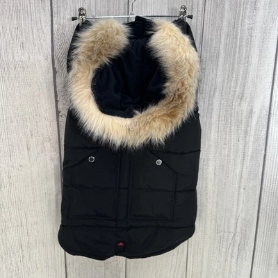 Abrigo Pajar Cachorro Perro XXL Negro Barnard Aislado Capucha Acolchado Puffer Chaqueta Foto 1 de 4