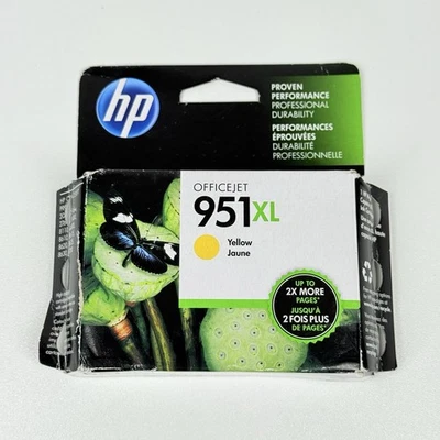 Genuine OEM HP 951XL Yellow High Yield Ink Cartridge CN048AN Sealed Expired - Image 1 of 4