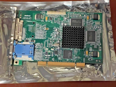 VINTAGE NEW Matrox G450 32MB Dual Head VGA DVI PCI Slot Video Card G45FMDVP32DSF - Image 1 of 3